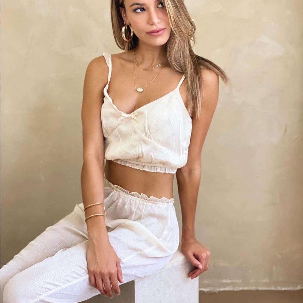 Kittenish Cream Pajama Set